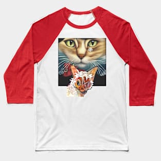 Anime Christmas Cat Baseball T-Shirt